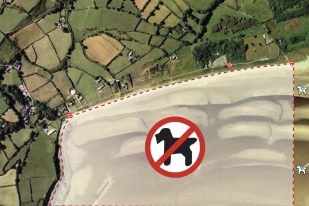 Dog Restrictions on Llanddona Beach