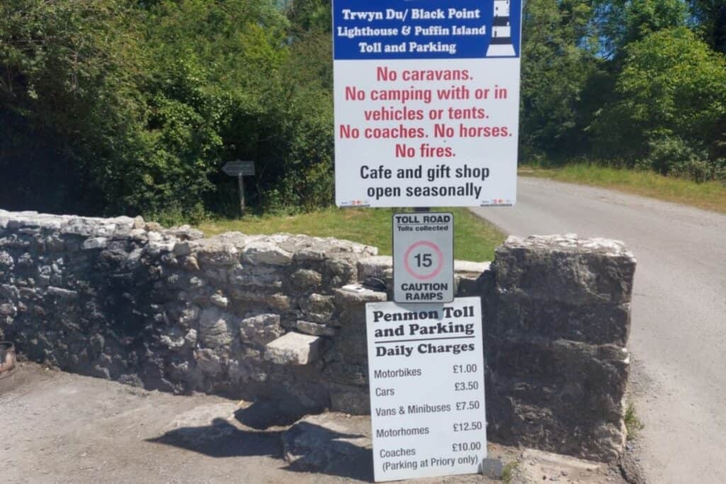 Penmon Beach Parking Prices